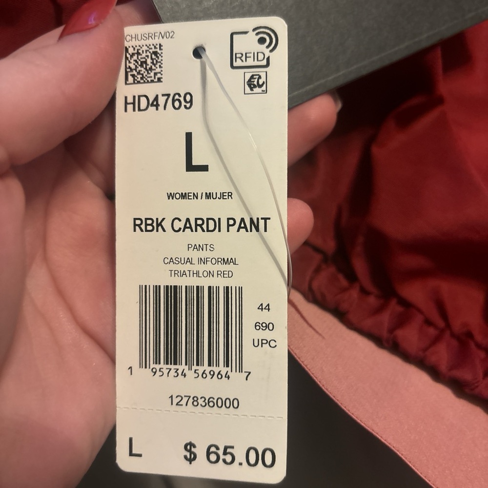 Reebok Triathlon Red Cardi Pants